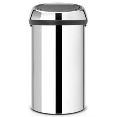 Brabantia 60L Touch Bin – Brilliant Steel Lid